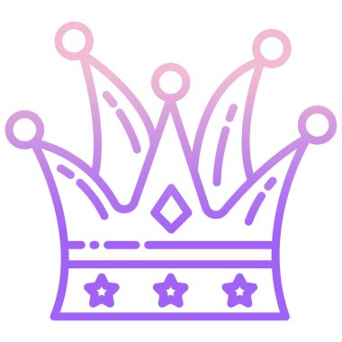 Web simgesi, vektör çizim taç 