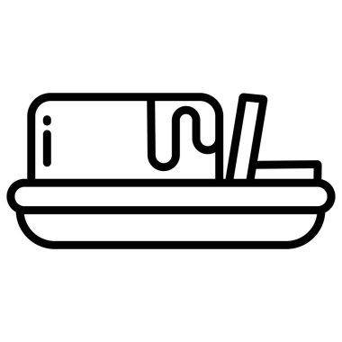 Yemek. Web simgesi basit tasarım