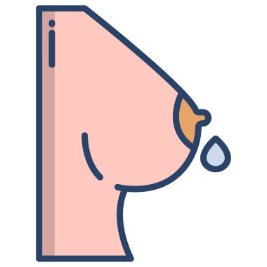 Kadın göğsünün vektör çizimi