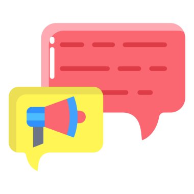 İleti simgesi vektör resimleme arkaplanı 