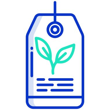 Beyaz arkaplanda basit vektör simgesini etiketle