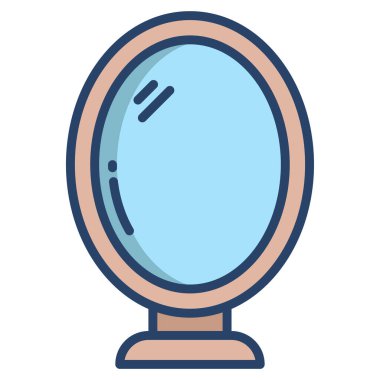 Ayna simgesinin İllüstrasyon Vektörü grafiği