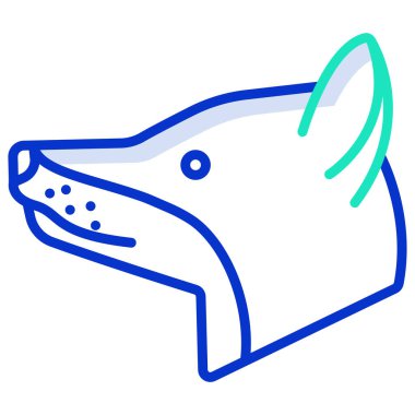 Tilki. Web simgesi basit illüstrasyon