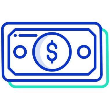 Para için. Web simgesi basit illüstrasyon