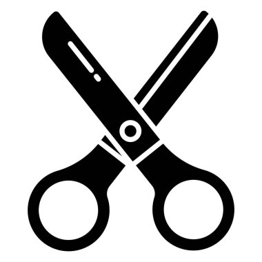 Makas. Web simgesi basit tasarım