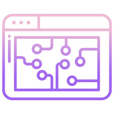 Web sitesi simgesi, vektör illüstrasyonu 