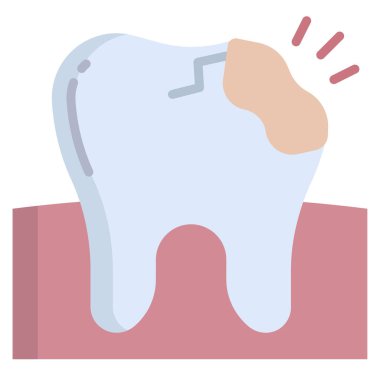 Diş. Web simgesi basit illüstrasyon