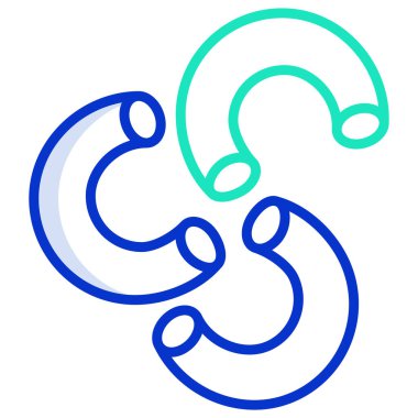 Makarna. Web simgesi basit tasarım