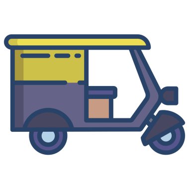 Restoran teslimatı Web simgesi basit illüstrasyon 