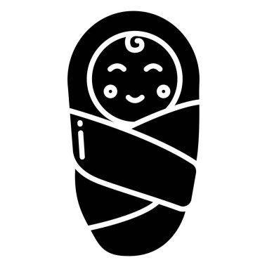 Basit vektör simgesi, Bebek illüstrasyonu 