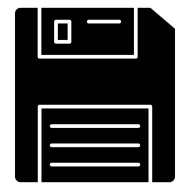 Simgeyi kurtar. Disket Vektörü. Satır Sanatı Biçiminde Veri İmzalama ve Sembol