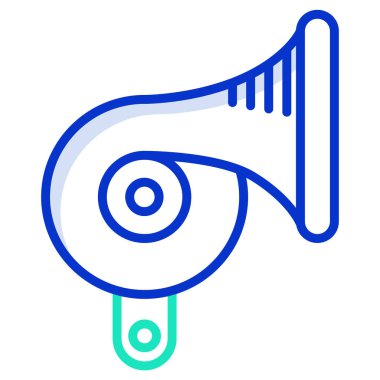 Basit vektör simgesi, hoparlör çizimi