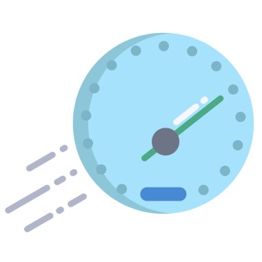 Hız web simgesi basit vektör illüstrasyonu