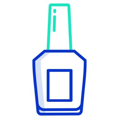 Oje ikonu. Web için tutkal şişe vektör simgelerinin özet çizimi