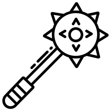 Mace simge vektör çizim