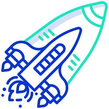 Basit vektör simgesi, uzay temalı resimleme