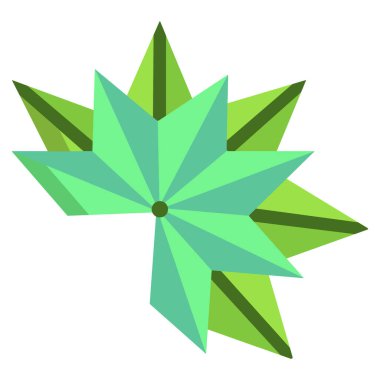 Yaprak simgesi, vektör illüstrasyonu 