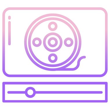 CD mi? Web simgesi basit tasarım 