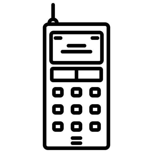 Telefon Web Symbol Vektor Illustration — Stockvektor