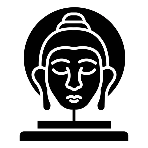 Buda Icono Web Ilustración Simple — Vector de stock