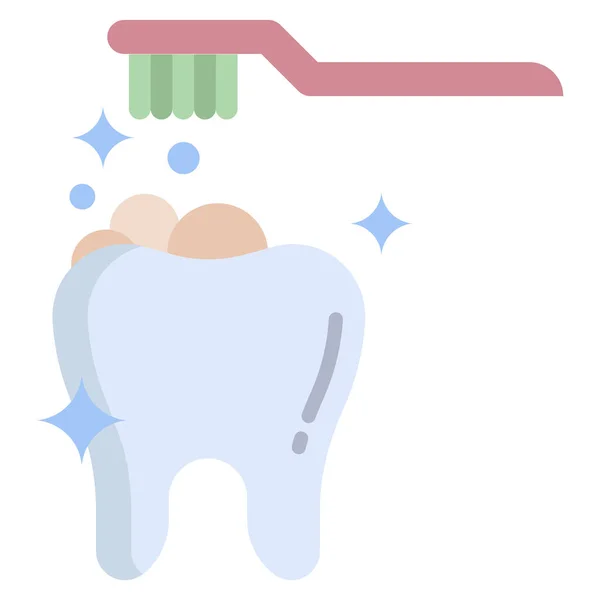 Zahnpflege Einfache Design Vektor Illustration — Stockvektor