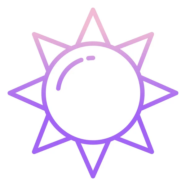 Sol Icono Simple Ilustración Vectorial — Archivo Imágenes Vectoriales