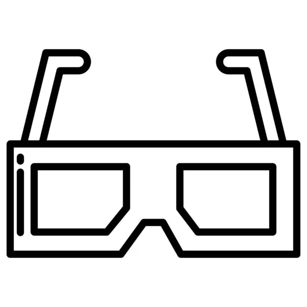 Brille Web Symbol Einfache Illustration — Stockvektor