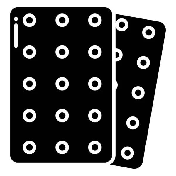 Domino Simgesi Vektör Illüstrasyonu — Stok Vektör