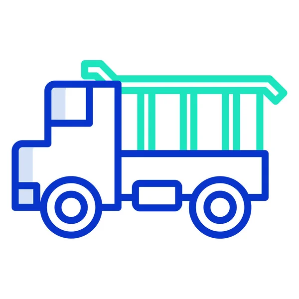 トラックのウェブアイコンシンプルなイラスト — ストックベクタ