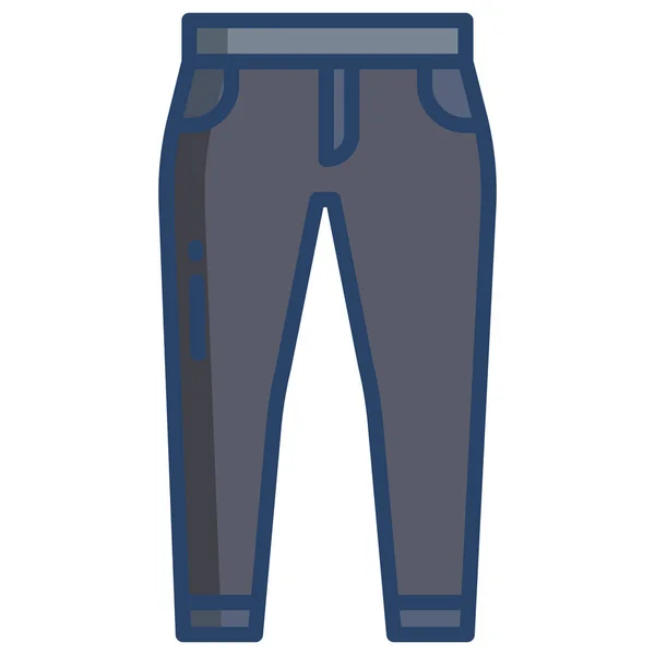 Pantalones Icono Web Ilustración Simple — Archivo Imágenes Vectoriales