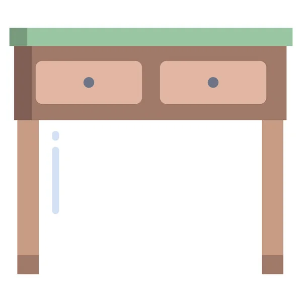 Tabla Simple Icono Vector Sobre Fondo Blanco — Archivo Imágenes Vectoriales