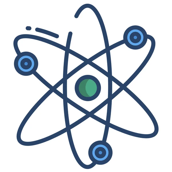 Einfaches Vektor Symbol Darstellung Des Atoms — Stockvektor