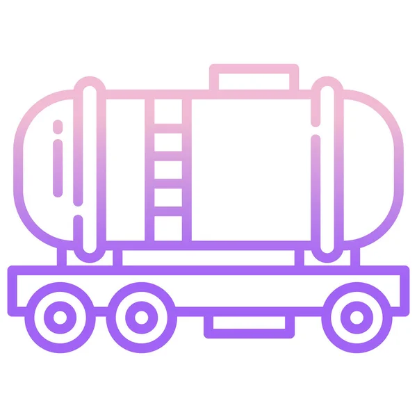 Ropný Tanker Jednoduchá Ilustrace — Stockový vektor