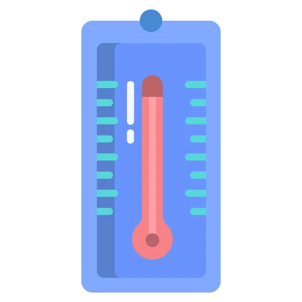 Thermometer Einfaches Symbol Vektorabbildung — Stockvektor