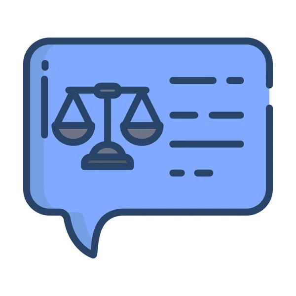 Law Justice Vector Icon Which Can Easily Modify — Stock Vector