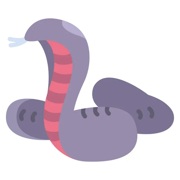 Ilustração Vetorial Serpente Dos Desenhos Animados —  Vetores de Stock