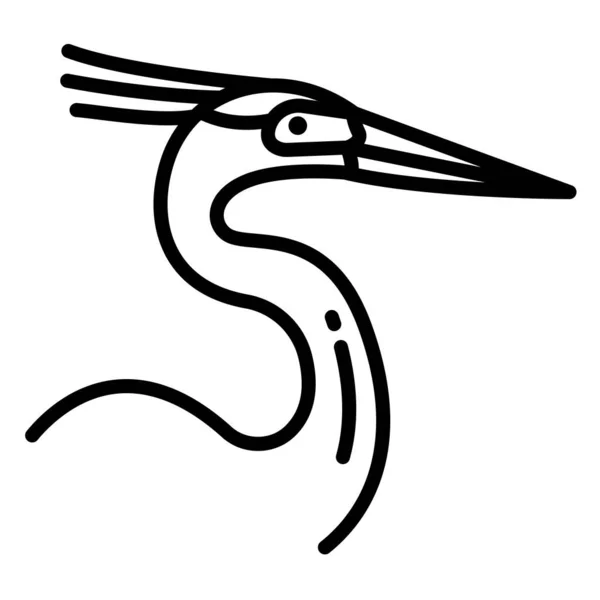 Ilustração Vetorial Ícone Pássaro —  Vetores de Stock