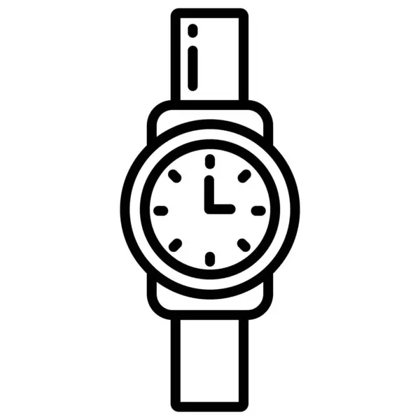 Zegarek Rękę Ikona Web Prosta Konstrukcja — Wektor stockowy