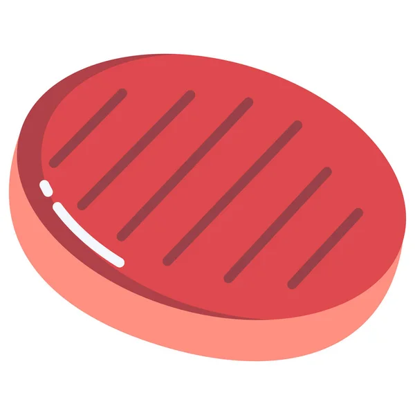 Meat Web Icon Simple Illustration — Stock Vector