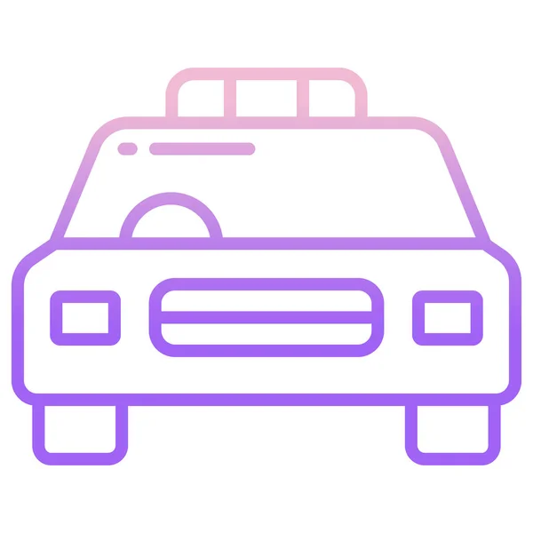 Coche Icono Web Ilustración Simple — Vector de stock