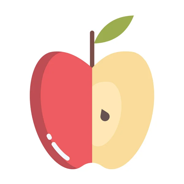 Manzana Icono Web Ilustración Simple — Vector de stock