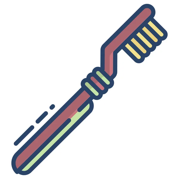 Toothbrush Simple Icon Vector Illustration — Stock Vector