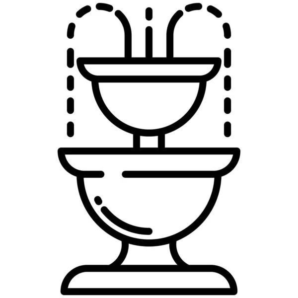 トイレだ ウェブアイコンシンプルなデザイン — ストックベクタ