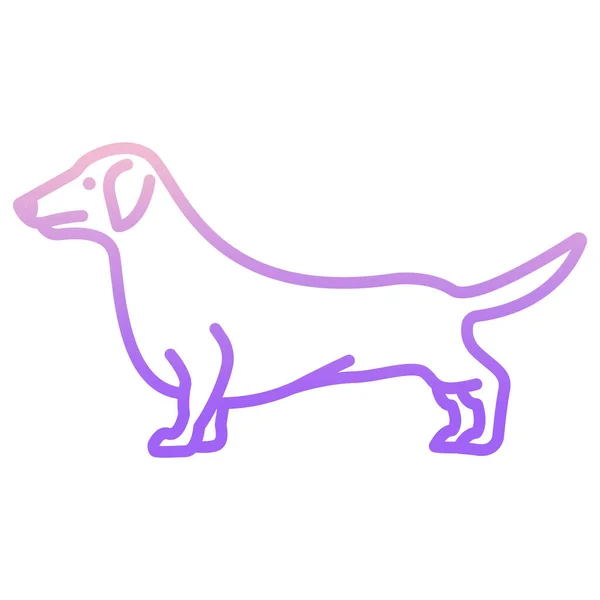 Hundesymbol Vektor Illustration — Stockvektor