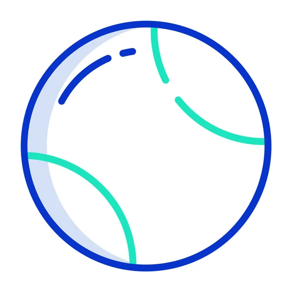 Ball Einfaches Vektor Symbol Auf Weißem Hintergrund — Stockvektor