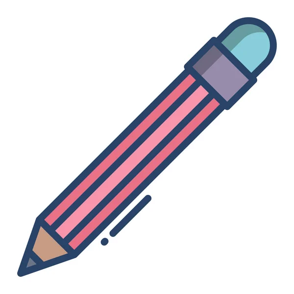 Crayon Icône Web Illustration Simple — Image vectorielle