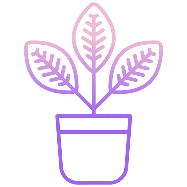 Planta Icono Web Diseño Simple — Archivo Imágenes Vectoriales