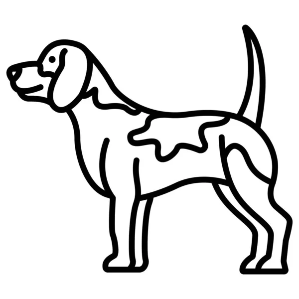 Собака Иконка Сайта — стоковый вектор