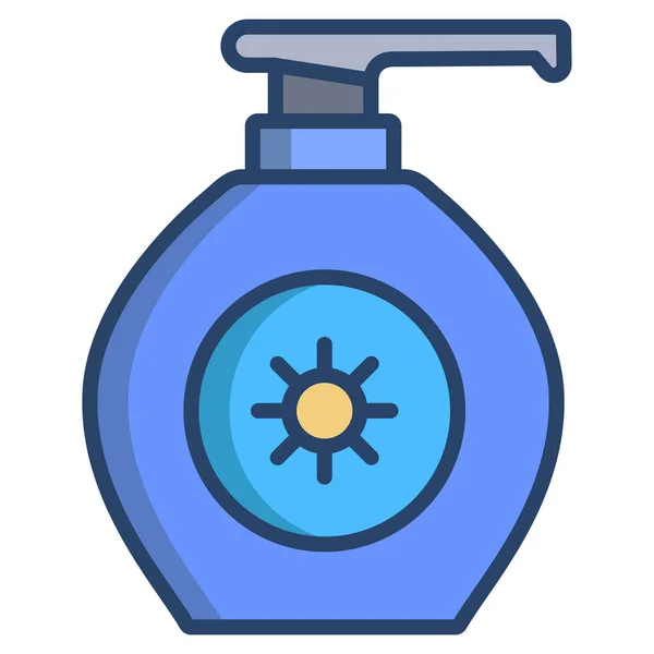 Sunscreen Simple Icon Vector Illustration — Stock Vector