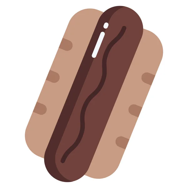 Icône Web Hot Dog Illustration Vectorielle — Image vectorielle